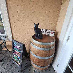 Outside the front entrance