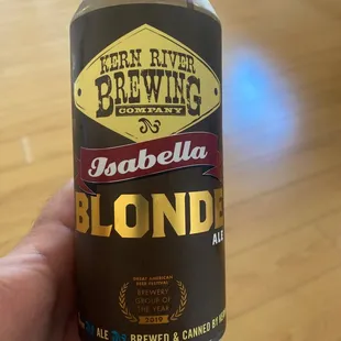 Bought home some local Kern river beer brought from the Sierra market and the beer itself brewed across the street at Kern River brewery