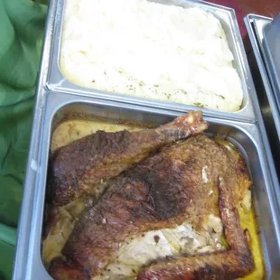roasted half turkey