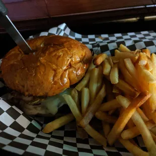 Burger and Fries