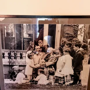 Photo of Riley with Neighborhood Children at James Whitcomb Riley Museum Home &amp; Visitor Center