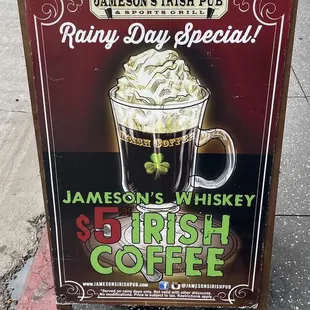 Rainy day special!