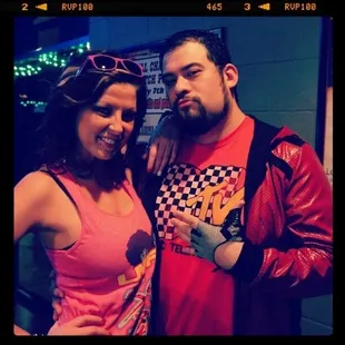 a man and a woman posing for a picture