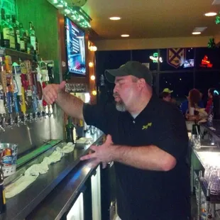 a man at the bar