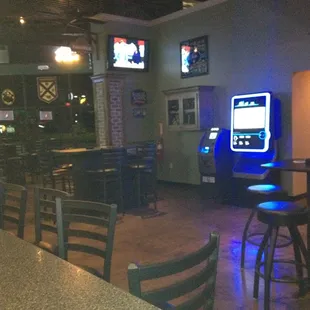the bar and arcade