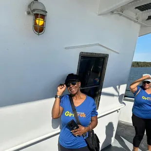 We are on the Jamestown Ferry.