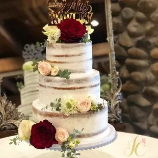 a wedding cake