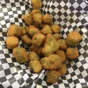 Fresh fried okra.