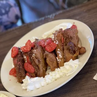 Deep-Fried Strawberry French Toast Special
