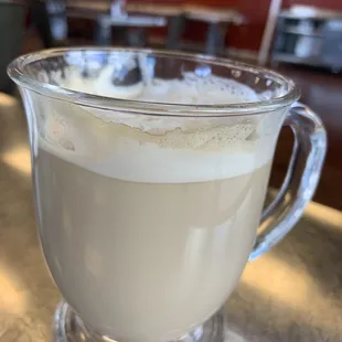 Decaf coffee cappuccino