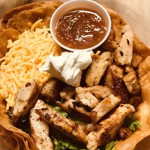 Chicken taco salad