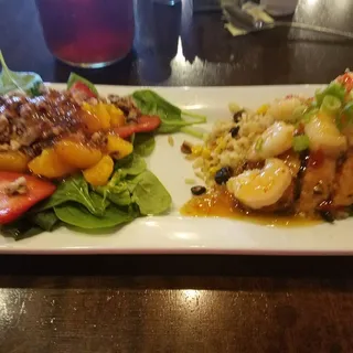 Southern Sweet Heat Grilled Chicken and Shrimp