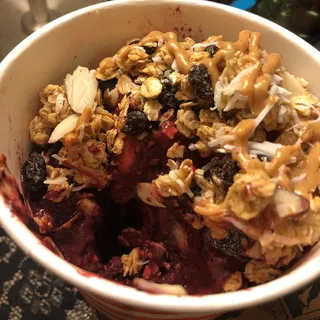Peanut Butter and Berries Acai Bowl