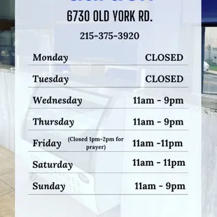 Store Hours