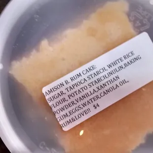 Rum cake