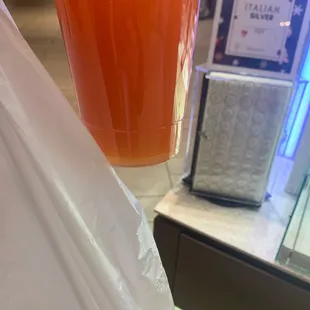 Pineapple mango homemade drink