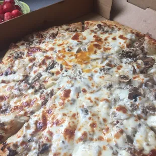 Philly Steak and Cheese Pizza