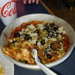 Made to order Crustless pizza! Perfect for those watching Carbs