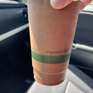 Per Yelp friend suggestion. Blended brownie add cherry syrup. Worth it winner!