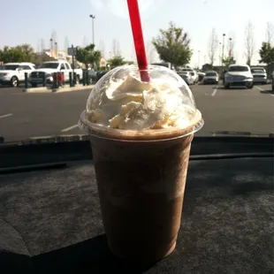 Small mocha frappuccino... It's perfect for a sunny day in Visalia!