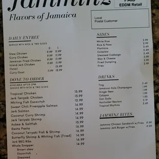 Menu.