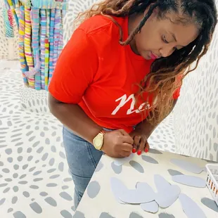 Inspiration Wall. Let me know if you find mine!  It reads, "Be authentic, always"!