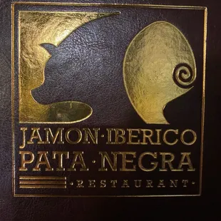 Menu cover