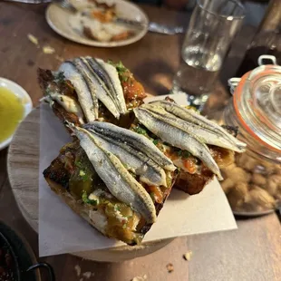 Boquerones en Vinagre on toasted bread was the best!
