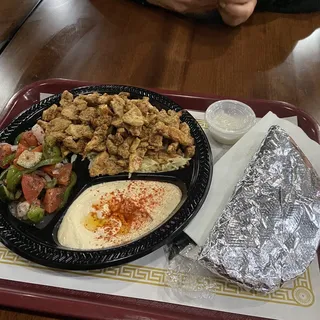 Hummus with Chicken Shawerma