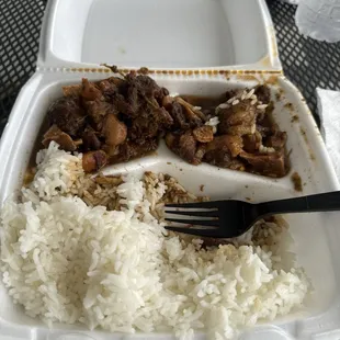 Oxtail white rice