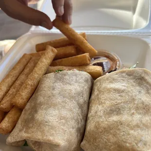 Jerk chicken wrap