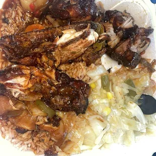 Brown Stew Chicken Meal