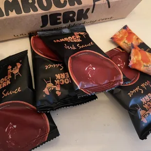 a box of jamrock jerk snacks