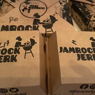 a box of jamrock jerk