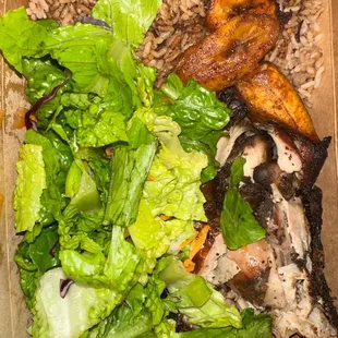 Jerk chicken box