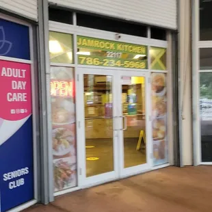 the front of a restaurant