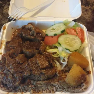 Oxtail with rice and peas...The best!