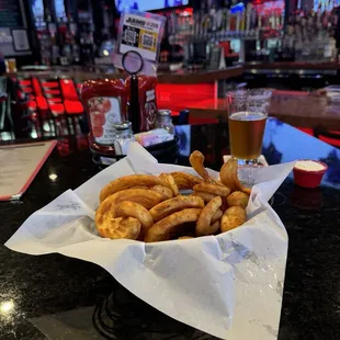 Beer and fries