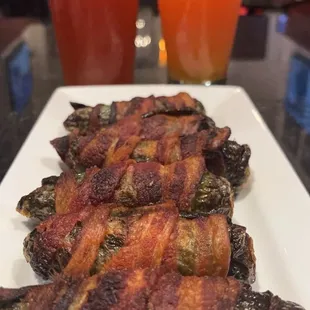 Stuffed jalapeños are a must try