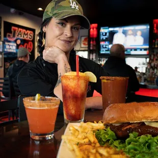 We have plenty of delicious drinks to choose from to cool off after eating a Spicy Buffalo Chicken Sandwich.