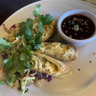 Crab Rangoon Egg Rolls