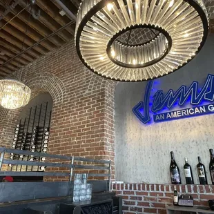 the interior of jams an american grill
