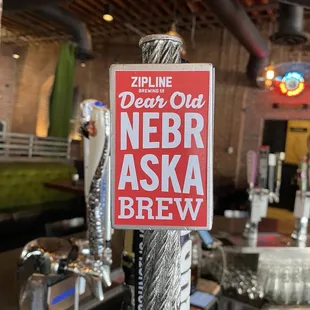 Dear Old Nebraska Brew is a very good drinking beer! (Light Lager) and local too!