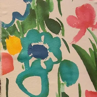 Artwork in the dressing room