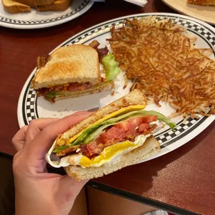 BLT with egg and cheese how do you