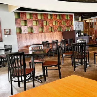 tables and chairs