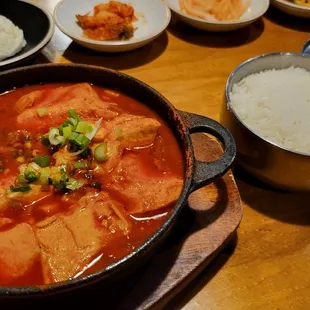 Seafood soft tofu stew