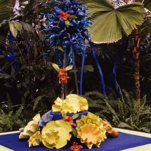 Chihuly inspired cake - All of the "glass" is hand made out of sugar!