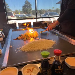 interior, sushi and sashimi