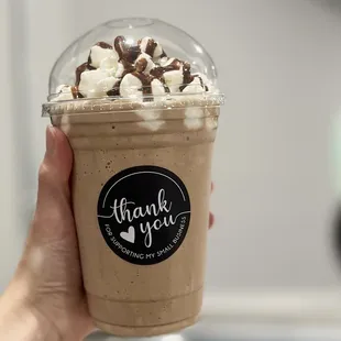 Delicious Handcrafted Double Chocolate shake!